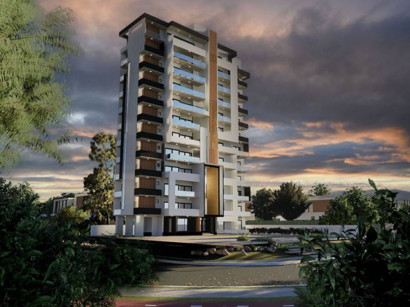 Torre de 12 niveles ubicada en Avenida Hispanoamericana, Santiago