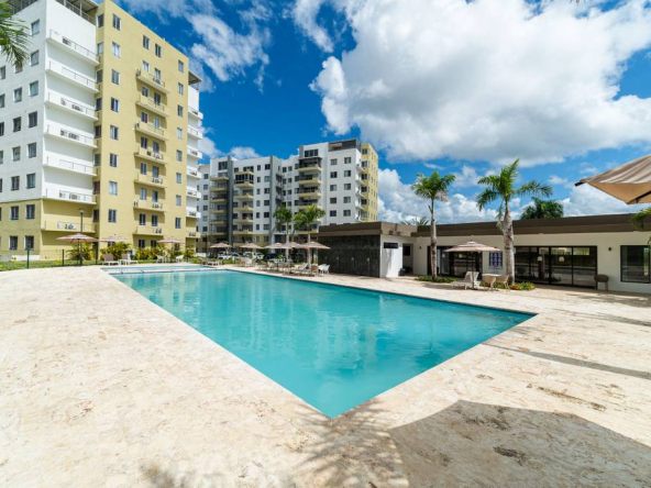 Torres de apartamentos ubicados en la Jacobo Majluta, Santo Domingo, República Dominicana.