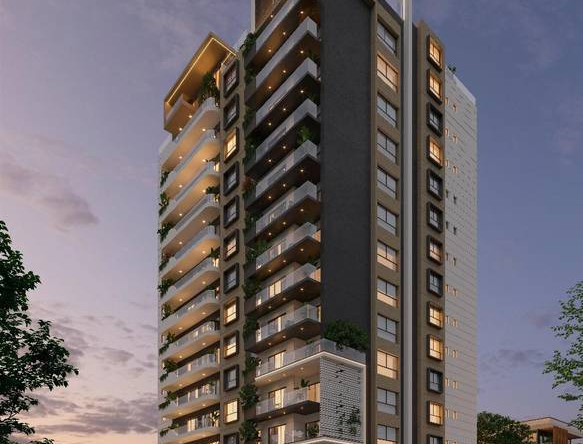 Torre de 16 niveles ubicado en la Ubranización Thomen, Santiago de los Caballeros